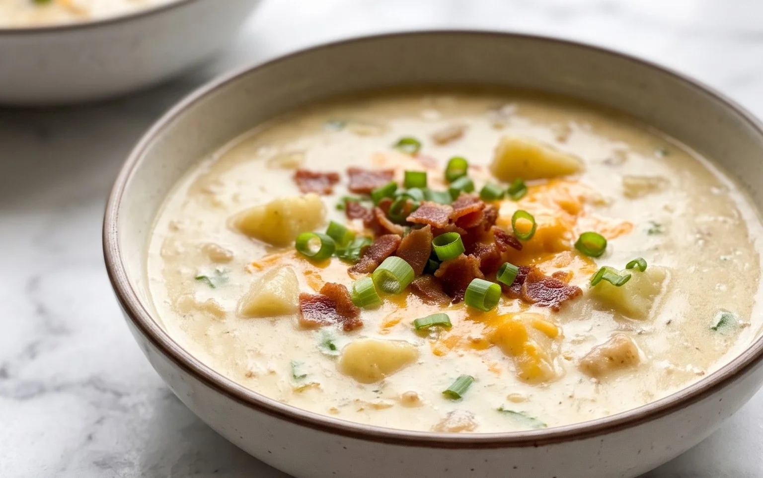 Soupe Pommes de Terre Mijoteuse Facile et Crémeuse